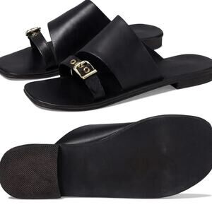 Free People Black Flat Sandal Mila Minimal